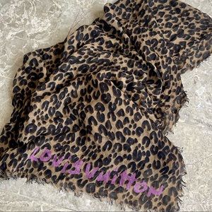 Louis Vuitton x Stephen Sprouse Graffiti Leopard Print Scarf